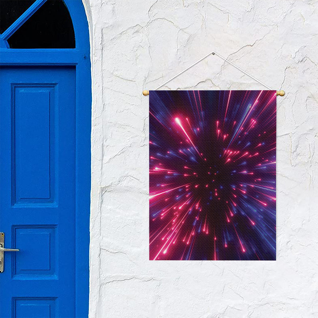 Cosmic Hyperspace Print Garden Flag