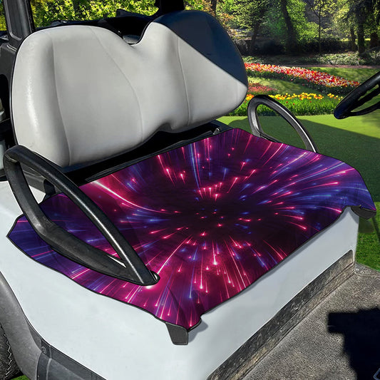 Cosmic Hyperspace Print Golf Cart Seat Cover