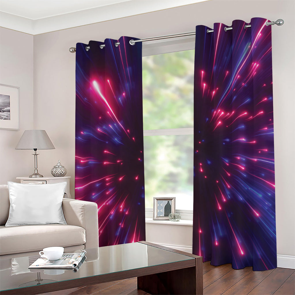 Cosmic Hyperspace Print Grommet Curtains