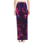 Cosmic Hyperspace Print High Slit Maxi Skirt