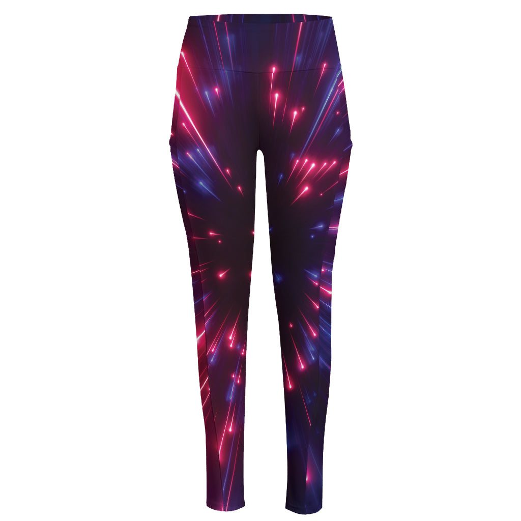 Cosmic Hyperspace Print High-Waisted Pocket Leggings