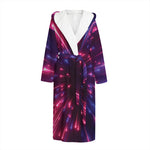 Cosmic Hyperspace Print Hooded Bathrobe