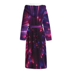 Cosmic Hyperspace Print Hooded Bathrobe