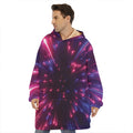 Cosmic Hyperspace Print Hoodie Blanket