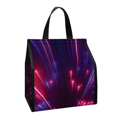 Cosmic Hyperspace Print Insulated Lunch Tote
