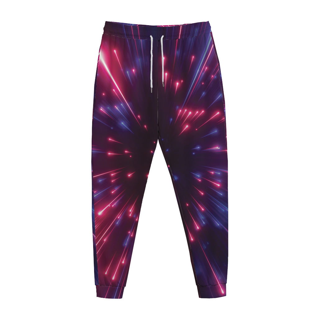 Cosmic Hyperspace Print Jogger Pants