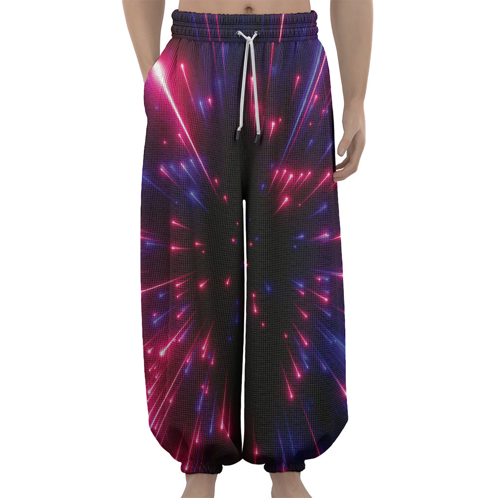 Cosmic Hyperspace Print Lantern Pants
