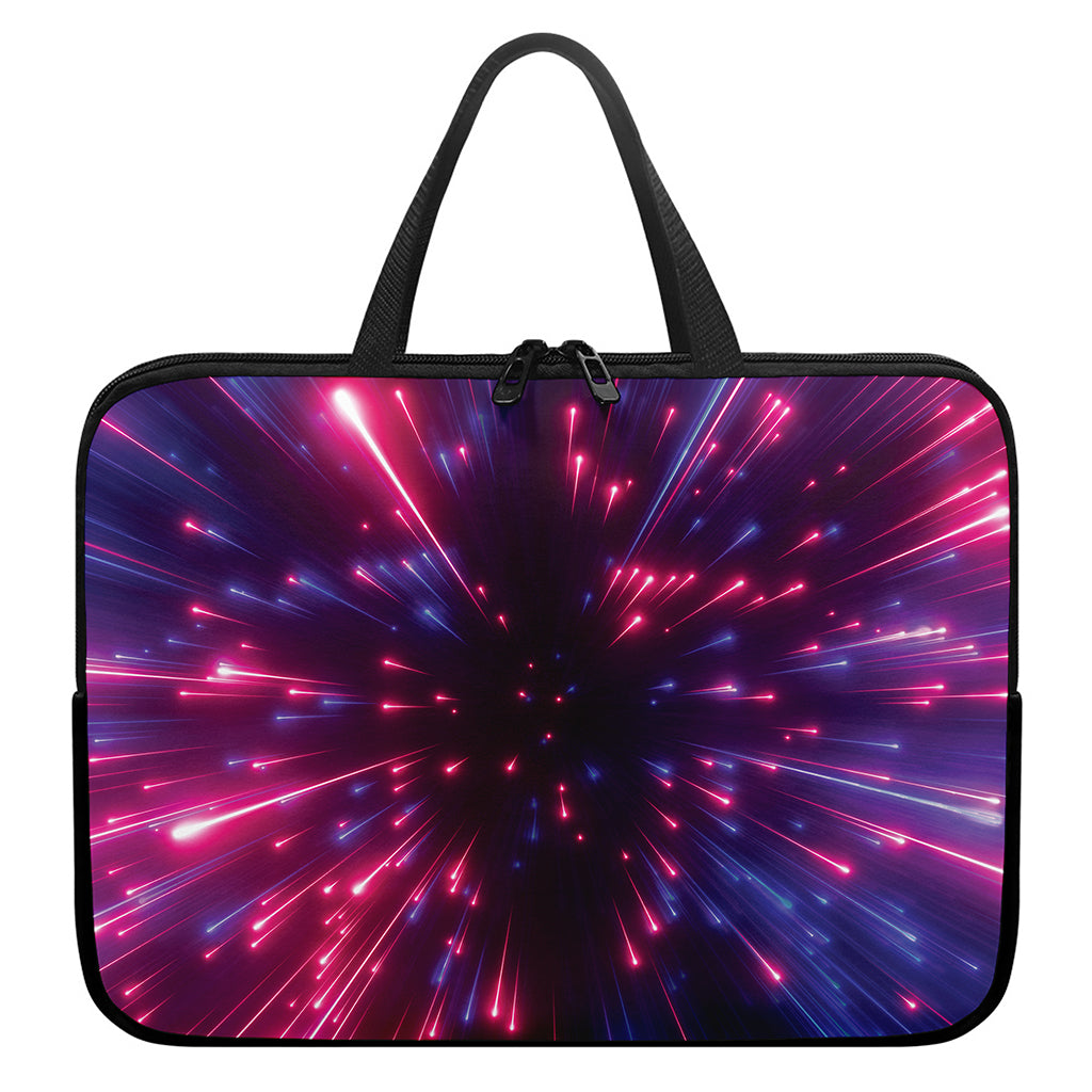 Cosmic Hyperspace Print Laptop Sleeve With Handle