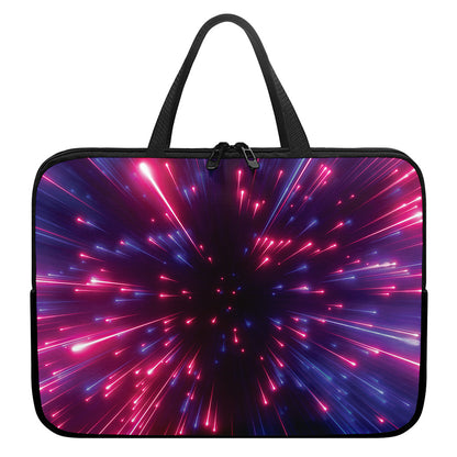 Cosmic Hyperspace Print Laptop Sleeve With Handle