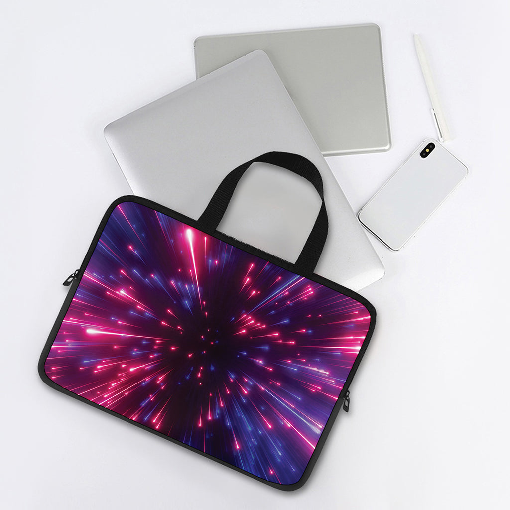 Cosmic Hyperspace Print Laptop Sleeve With Handle