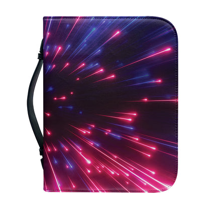 Cosmic Hyperspace Print Leather Bible Cover