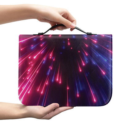 Cosmic Hyperspace Print Leather Bible Cover