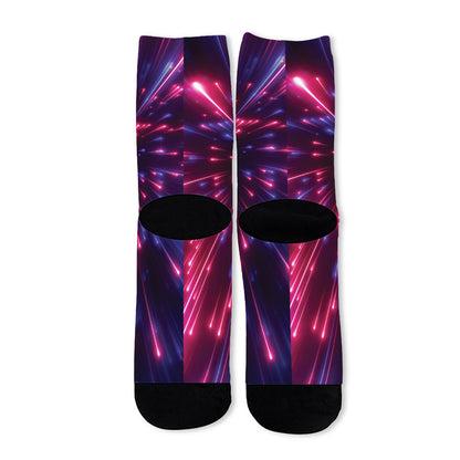 Cosmic Hyperspace Print Long Socks