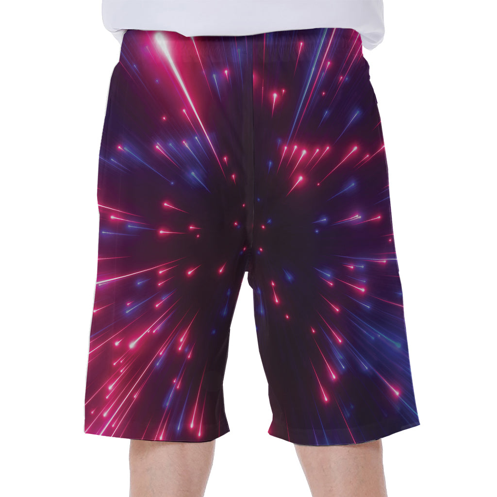 Cosmic Hyperspace Print Men's Beach Shorts
