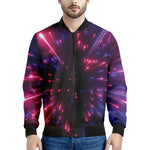 Cosmic Hyperspace Print Men's Bomber Jacket