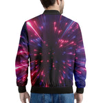 Cosmic Hyperspace Print Men's Bomber Jacket