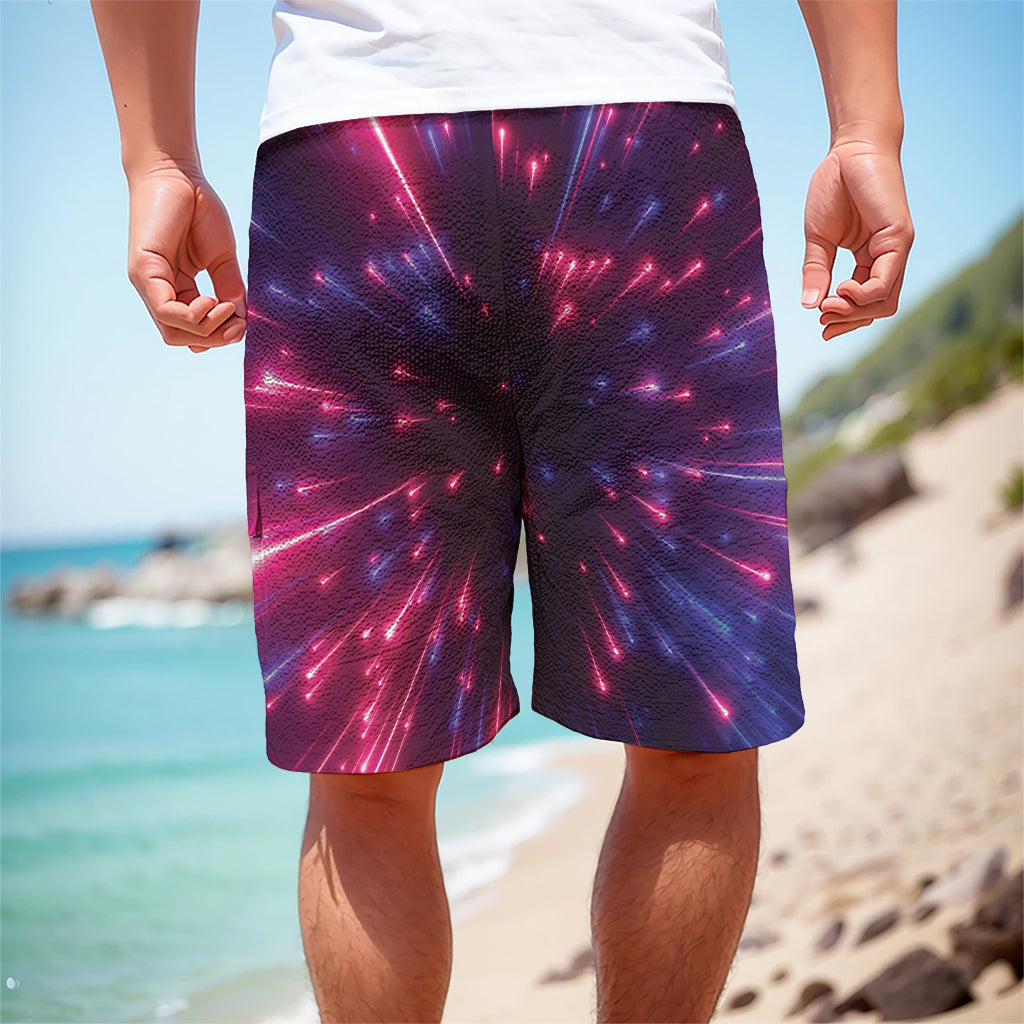Cosmic Hyperspace Print Men's Cargo Shorts