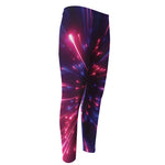 Cosmic Hyperspace Print Men's Compression Pants