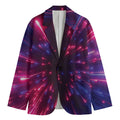 Cosmic Hyperspace Print Men's Cotton Blazer