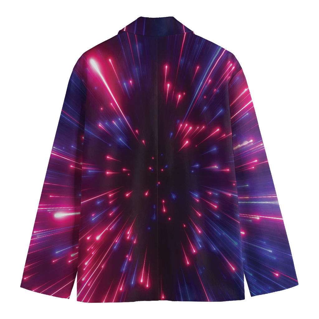 Cosmic Hyperspace Print Men's Cotton Blazer