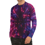 Cosmic Hyperspace Print Men's Long Sleeve Rash Guard