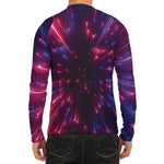 Cosmic Hyperspace Print Men's Long Sleeve Rash Guard