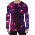 Cosmic Hyperspace Print Men's Long Sleeve T-Shirt
