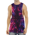 Cosmic Hyperspace Print Men's Muscle Tank Top