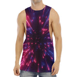 Cosmic Hyperspace Print Men's Muscle Tank Top