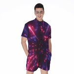 Cosmic Hyperspace Print Men's Rompers