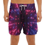 Cosmic Hyperspace Print Men's Split Running Shorts