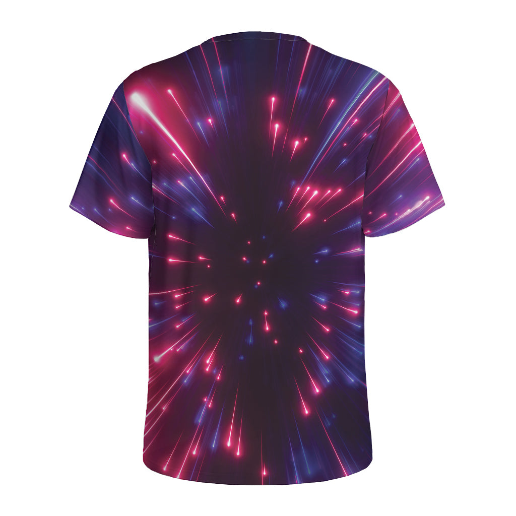 Cosmic Hyperspace Print Men's Sports T-Shirt