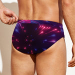 Cosmic Hyperspace Print Men's Swim Briefs