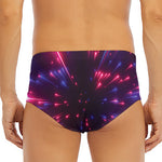 Cosmic Hyperspace Print Men's Triangle Swim Briefs