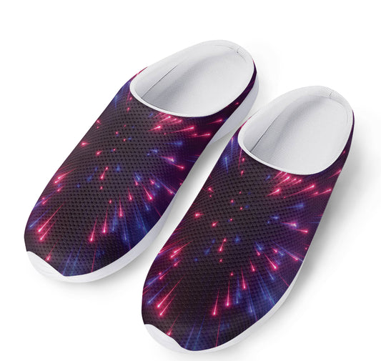 Cosmic Hyperspace Print Mesh Casual Shoes