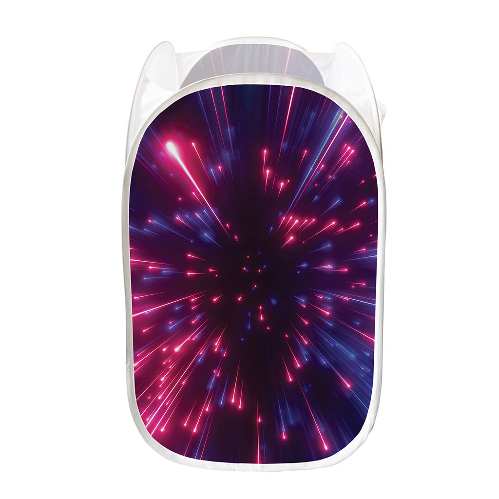 Cosmic Hyperspace Print Mesh Laundry Hamper