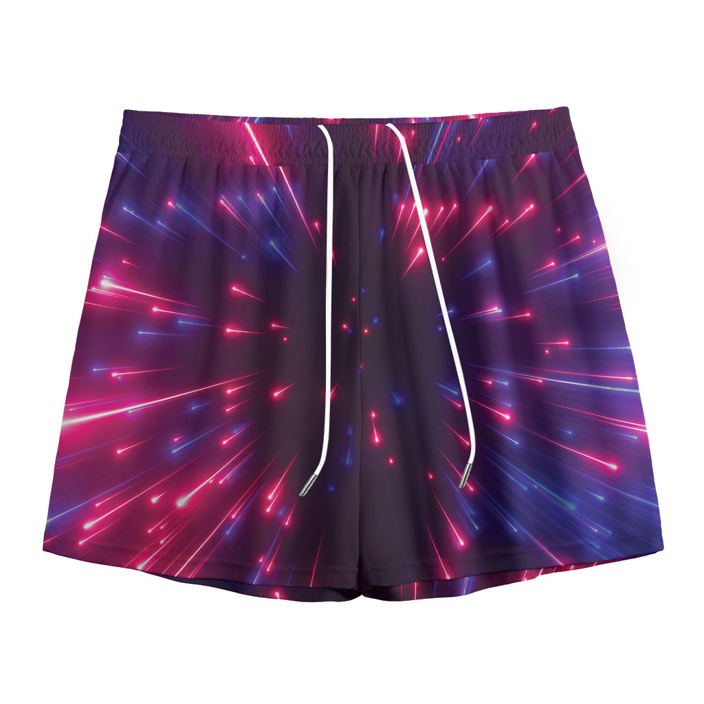 Cosmic Hyperspace Print Mesh Shorts