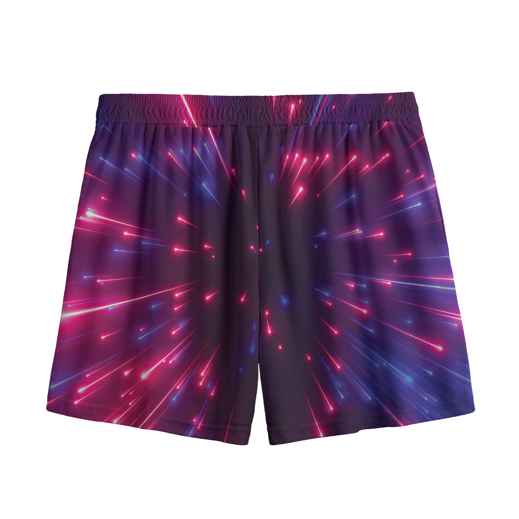 Cosmic Hyperspace Print Mesh Shorts