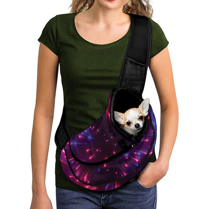 Cosmic Hyperspace Print Pet Sling Carrier