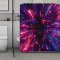 Cosmic Hyperspace Print Polyester Shower Curtain