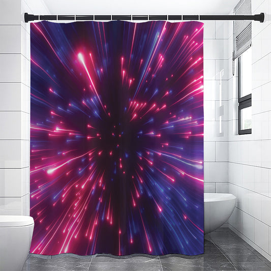 Cosmic Hyperspace Print Premium Shower Curtain