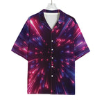 Cosmic Hyperspace Print Rayon Hawaiian Shirt