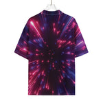 Cosmic Hyperspace Print Rayon Hawaiian Shirt