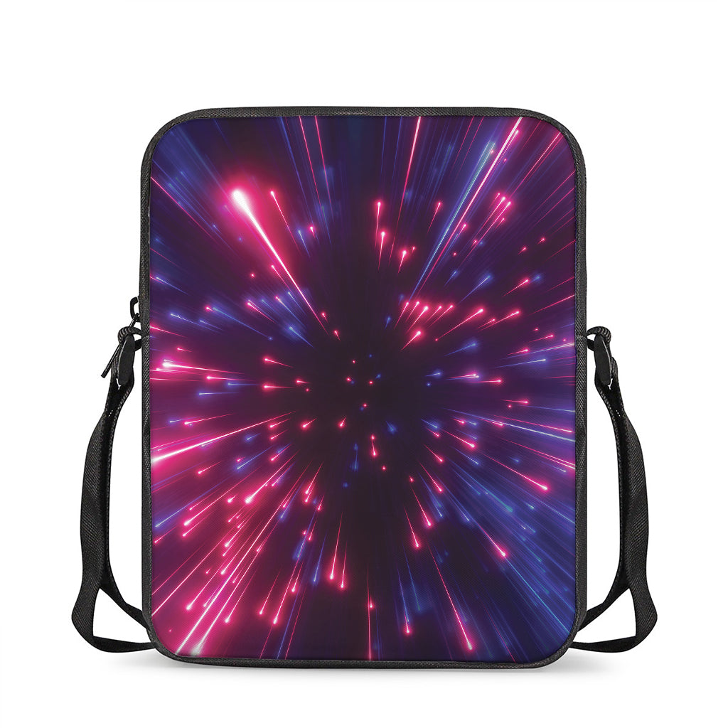 Cosmic Hyperspace Print Rectangular Crossbody Bag