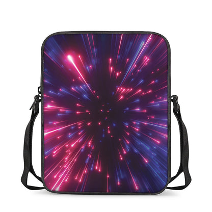 Cosmic Hyperspace Print Rectangular Crossbody Bag