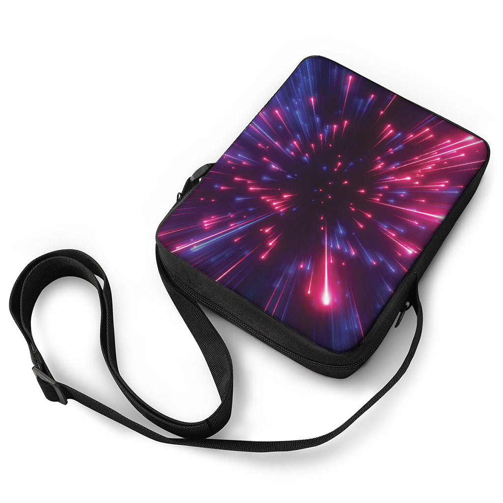 Cosmic Hyperspace Print Rectangular Crossbody Bag