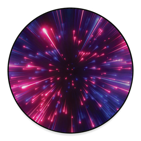 Cosmic Hyperspace Print Round Floor Mat