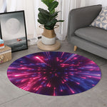 Cosmic Hyperspace Print Round Rug