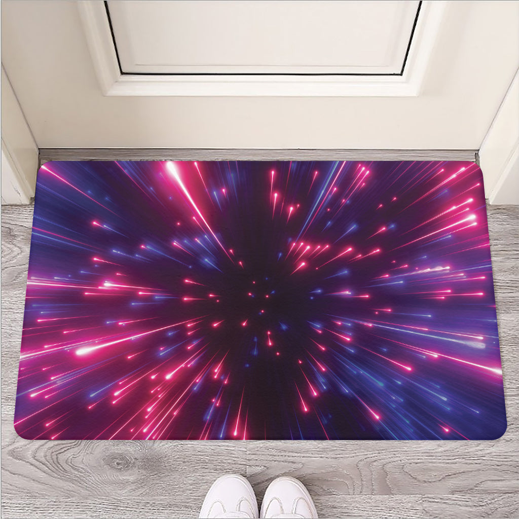 Cosmic Hyperspace Print Rubber Doormat