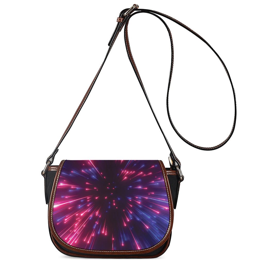 Cosmic Hyperspace Print Saddle Bag